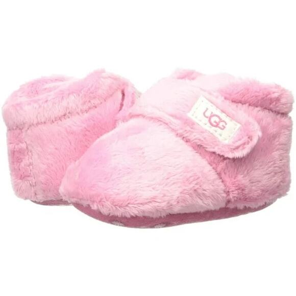 UGG Women's Bixbee Terry Cloth Baby Booties, Pink Size 4I/5I (12-18M) - Picture 7 of 7